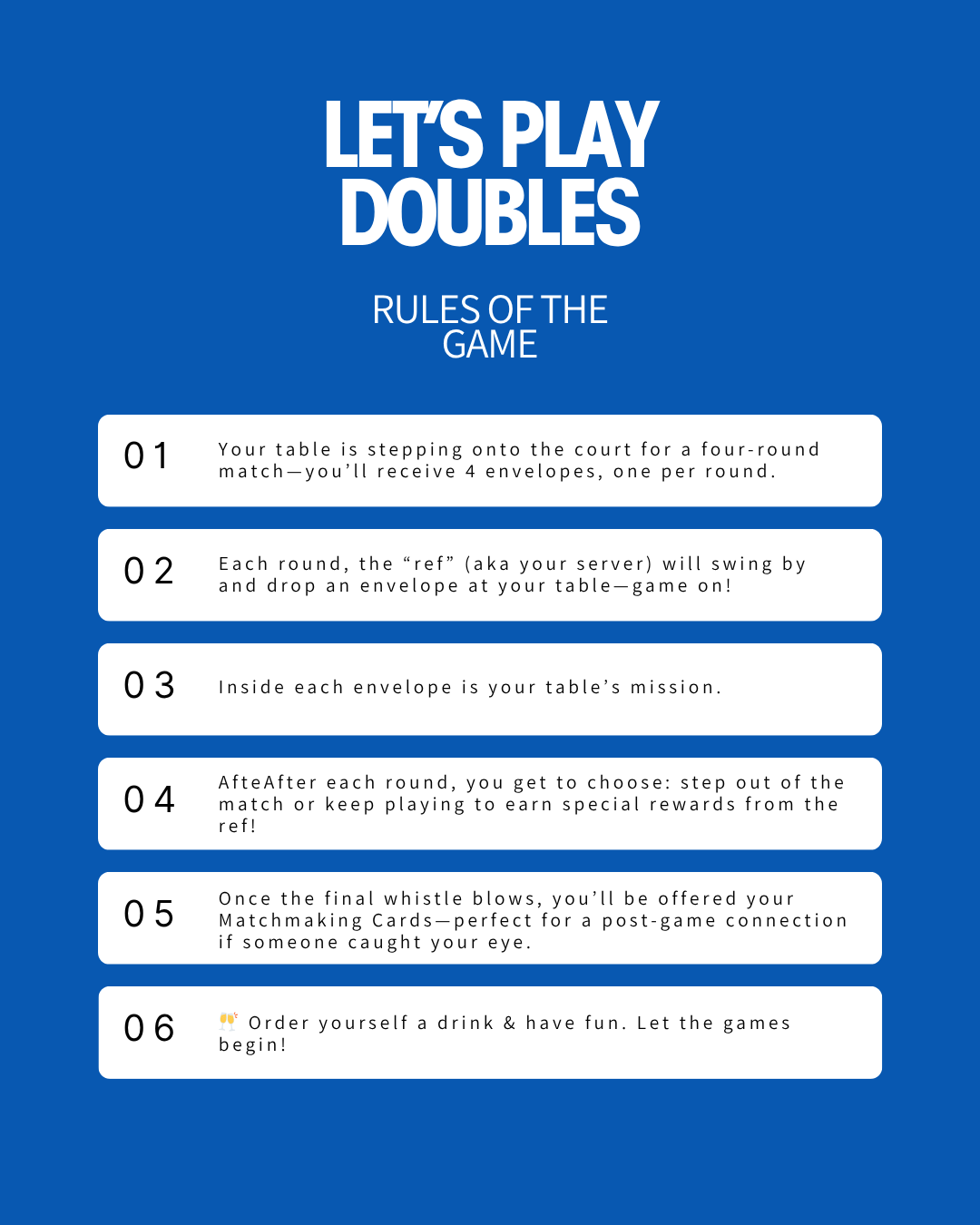 Let's Play Doubles